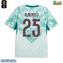 Portugal Nuno Mendes #25 Bortedrakt VM 2026 Kortermet